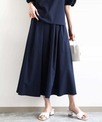 【♡*☆～mikik(๑・̑◡・̑๑) 】 クレストブリッジフレアスカート タックフレアースカート／撥水／UVカット／洗える | MK MICHEL