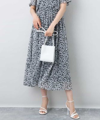 ＜MK MICHEL KLEIN (Women)＞小花柄シフォンスカート／洗える
