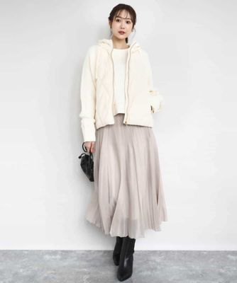 ニットスリーブダウンブルゾン | MK MICHEL KLEIN (Women