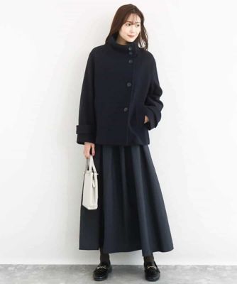 超軽量］エアリアルウール スタンドカラーショートコート | MK MICHEL