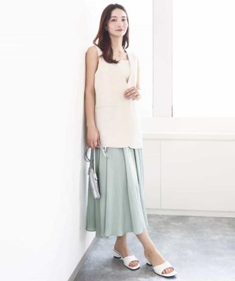La maglia estate】バックメッシュ ロングジレ(ベスト)｜EPOCA