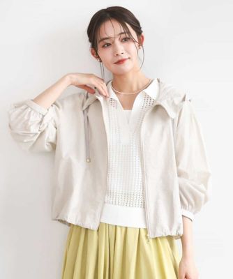 ＜MK MICHEL KLEIN (Women)＞フーデットライトブルゾン／洗える