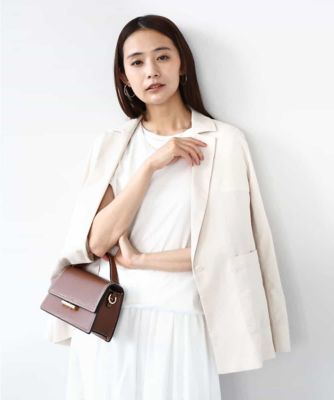 ＜MK MICHEL KLEIN (Women)＞カラミメッシュシアージャケット／洗える