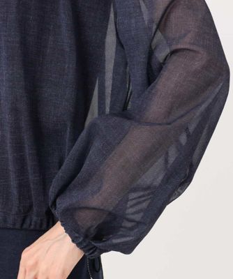 デニム調シアーブルゾン／洗える | MK MICHEL KLEIN (Women)/エムケー