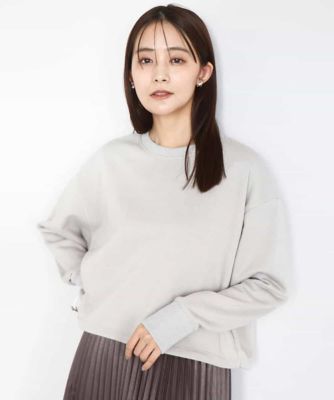 ラメ裏毛スウェットプルオーバー／洗える | MK MICHEL KLEIN (Women