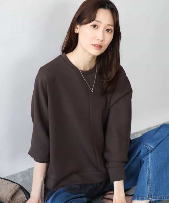 洗える］レースヘムダンボールカットソー | MK MICHEL KLEIN (Women