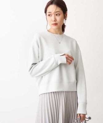 ＜MK MICHEL KLEIN (Women)＞ソフトストレッチダンボールプルオーバー／洗える