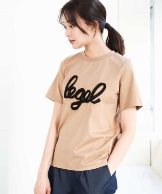 フリンジ刺繍ロゴTシャツ／洗える | MK MICHEL KLEIN (Women