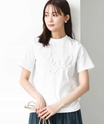 【小さいサイズ】フリンジ刺繍ロゴTシャツ/洗える Maison de CINQ｜【小さいサイズ】フリンジ刺繍ロゴTシャツ