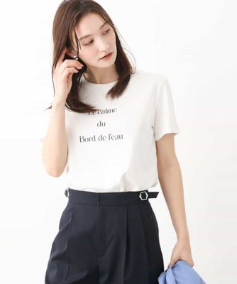 ＜MK MICHEL KLEIN (Women)＞ベーシックロゴＴシャツ／洗える