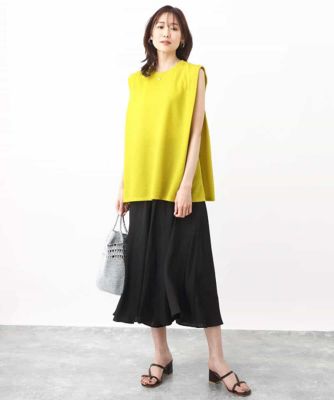 ※販売中止※ふくれカットジャガード　テントラインシルエットカットソー／洗える