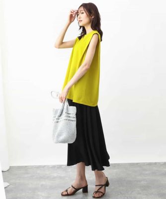 ※販売中止※ふくれカットジャガード　テントラインシルエットカットソー／洗える
