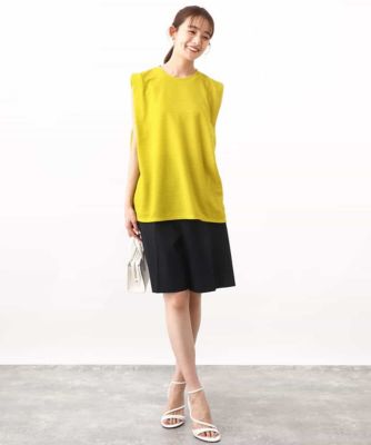 ※販売中止※ふくれカットジャガード　テントラインシルエットカットソー／洗える