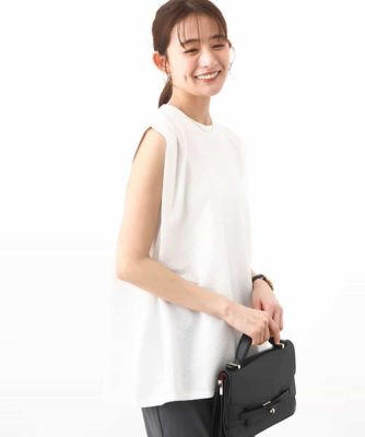 ※販売中止※ふくれカットジャガード　テントラインシルエットカットソー／洗える