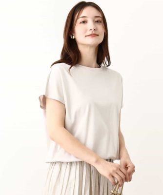 ＜MK MICHEL KLEIN (Women)＞裾ドロストデザインカットソー／接触冷感／洗える