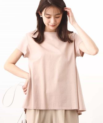 ＜MK MICHEL KLEIN (Women)＞Ａラインシルエットカットソー／洗える