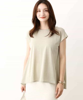ジャージーラメＴシャツ／洗える