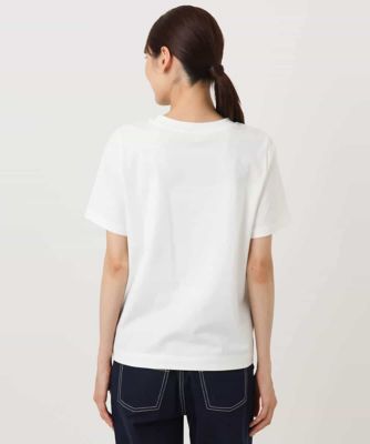 イニシャル刺繍コットンTシャツ／UVカット／接触冷感／洗える