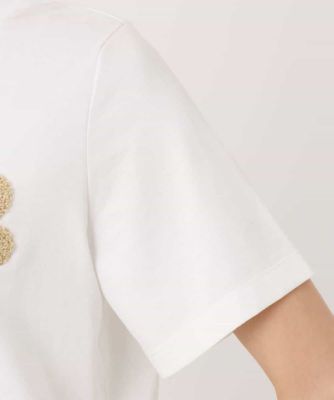 tシャツ イニシャル刺繍コットンTシャツ/UVカット/接触冷感/洗える レディース イニシャル刺繍コットンTシャツ／UVカット／接触冷感／洗える