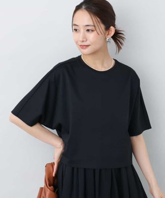 クロップド丈ドルマンスリーブカットソー／接触冷感／洗える | MK