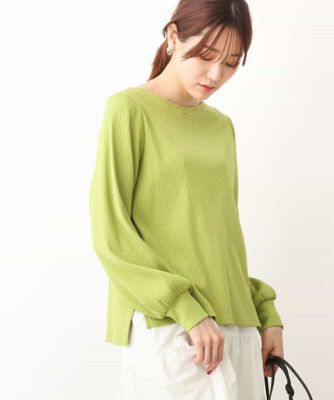 ＜MK MICHEL KLEIN (Women)＞ワイドテレコカットソー／洗える