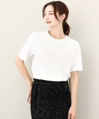 フロッキープリントロゴＴシャツ／洗える