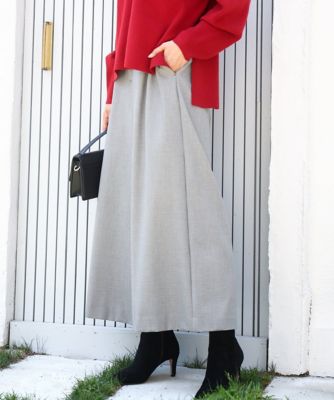 ＜MK MICHEL KLEIN (Women)＞千鳥柄ガウチョパンツ／洗える