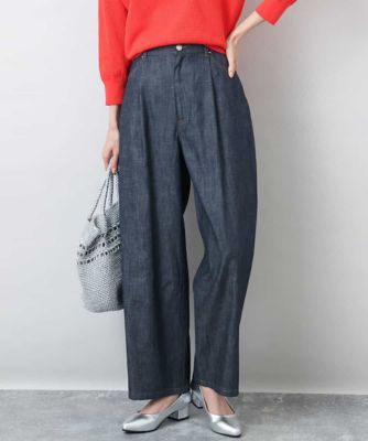 ＜MK MICHEL KLEIN (Women)＞デニムライクバレルパンツ