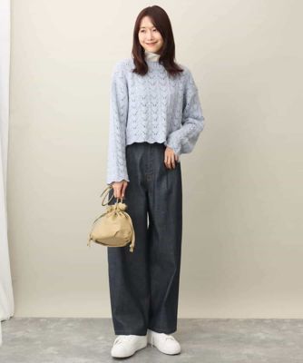デニムライクバレルパンツ