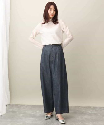 デニムライクバレルパンツ
