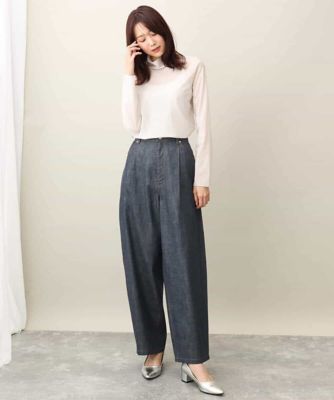 デニムライクバレルパンツ