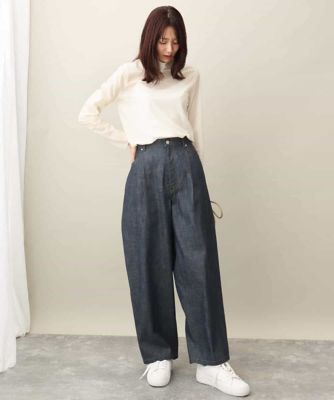 デニムライクバレルパンツ