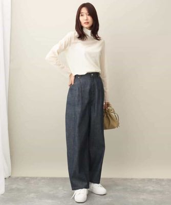 デニムライクバレルパンツ