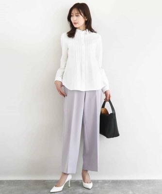 ミツル ダブルクロス セミワイドパンツ／セットアップ対応／洗える | MK