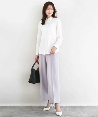 ダブルクロス セミワイドパンツ／セットアップ対応／洗える | MK