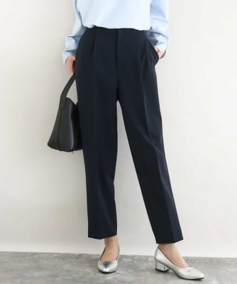 ダブルクロス テーパードパンツ／セットアップ対応／防シワ