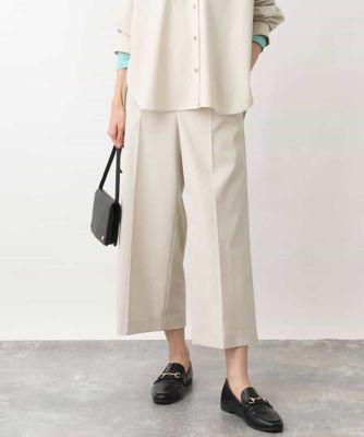 ストレッチワイドクロップドパンツ／洗える | MK MICHEL KLEIN (Women