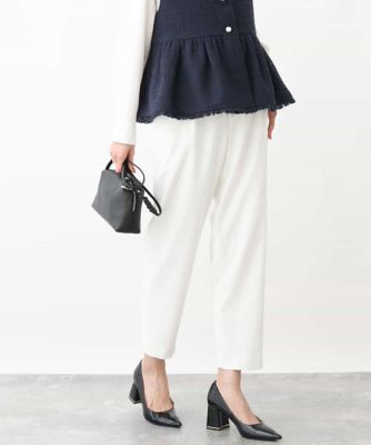 ＜MK MICHEL KLEIN (Women)＞ドライオックスベルト付きパンツ／洗える