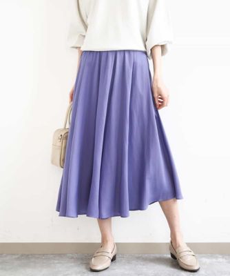 サテンガウチョパンツ／接触冷感／UVカット／洗える | MK MICHEL