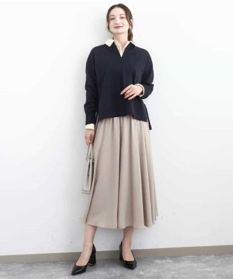 サテンガウチョパンツ／接触冷感／UVカット／洗える | MK MICHEL