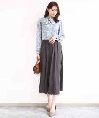 サテンガウチョパンツ／接触冷感／UVカット／洗える | MK MICHEL