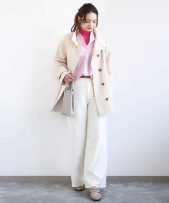 みいおまとめ　新品　今季　クレッシェント　パンツ　とコート セール】ウォッシャブルタックワイド裏起毛パンツ（その他パンツ