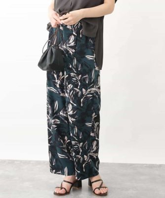 ボタニカル柄ワイドパンツ／洗える | MK MICHEL KLEIN (Women  