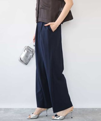 接触冷感／洗える］リラクシーワイドパンツ | MK MICHEL KLEIN (Women