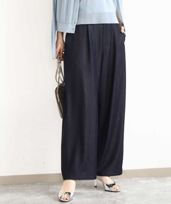 ＜MK MICHEL KLEIN (Women)＞ソフトデニムライクバレルパンツ／洗える