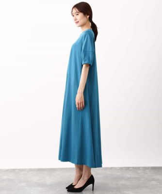 ランタンスリーブＡラインワンピース／洗える