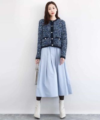 ツイードニットジャケット／洗える | MK MICHEL KLEIN (Women