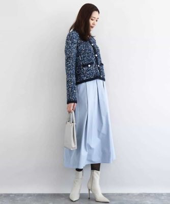 ツイードニットジャケット／洗える | MK MICHEL KLEIN (Women