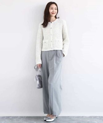 ツイードニットジャケット／洗える | MK MICHEL KLEIN (Women