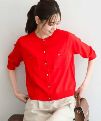 ＜MK MICHEL KLEIN (Women)＞［ＵＶカット／接触冷感／洗える］コンパクトニットカーディガン